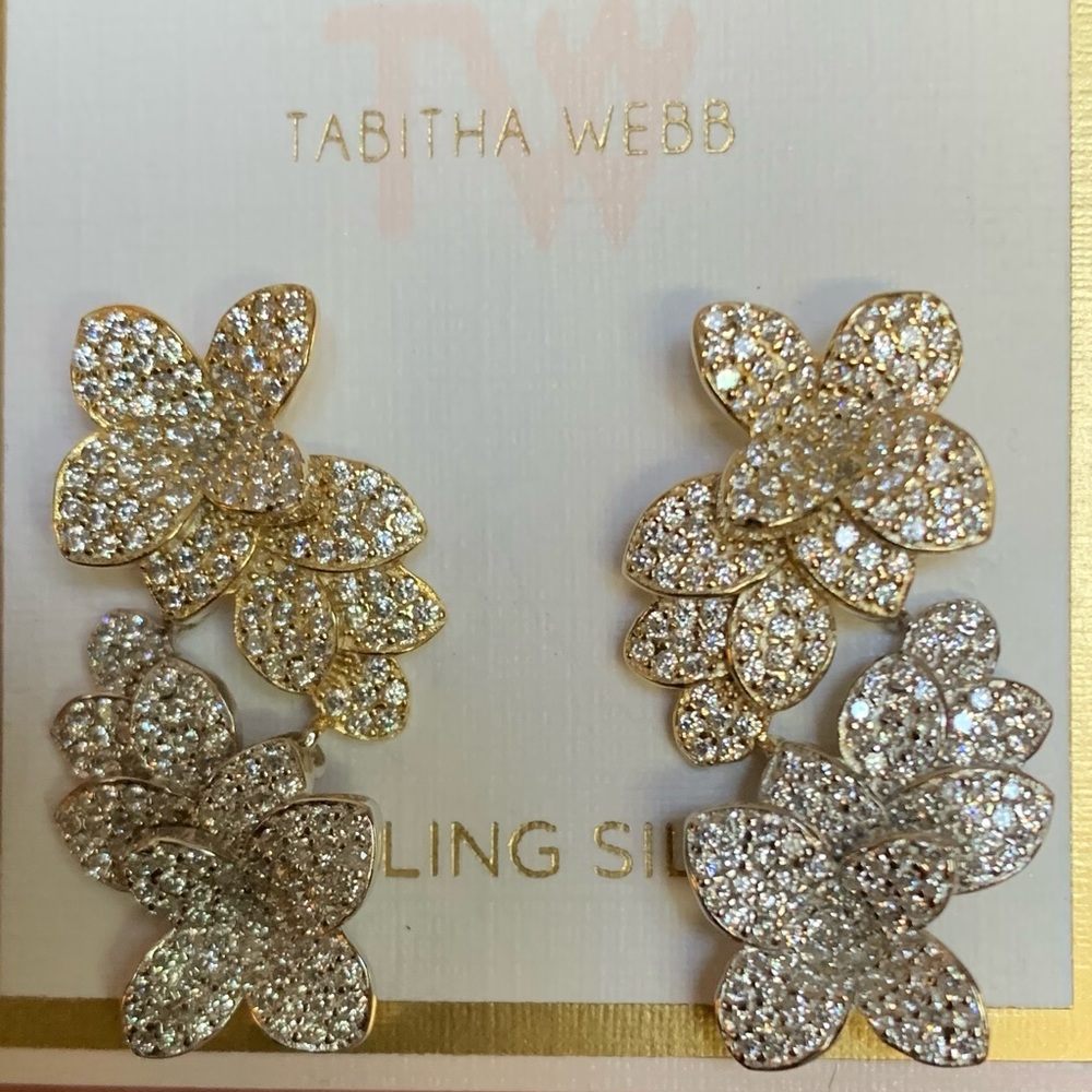Tabitha Webb sterling silver earrings
